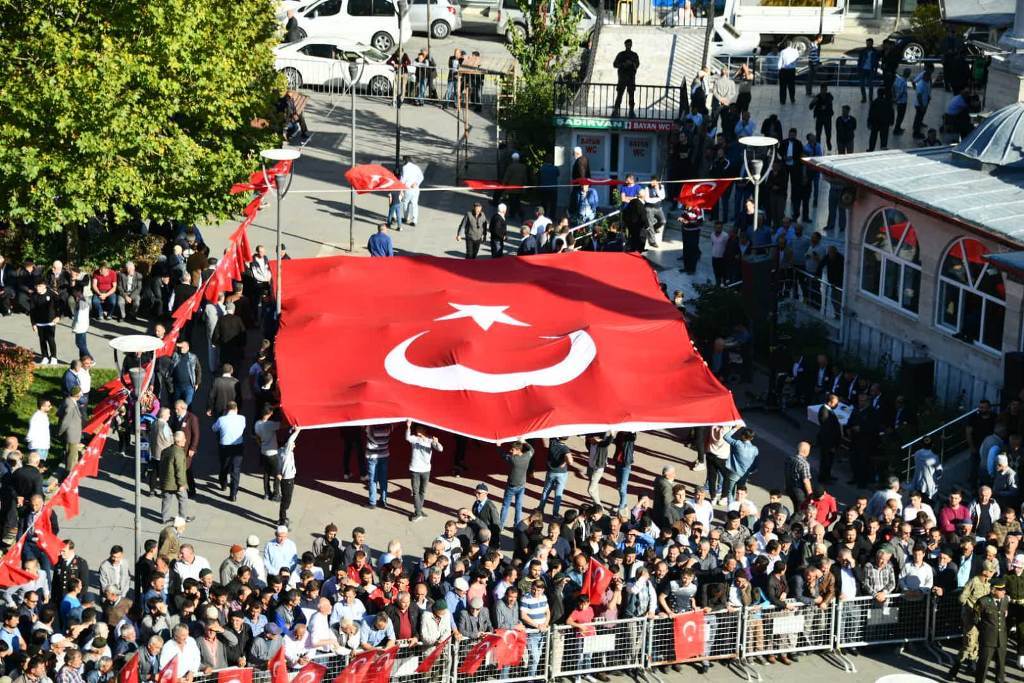 Samsun şehidini uğurladı